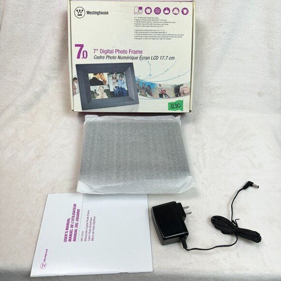 Westinghouse 7" Digital Photo Frame Model DPF-0702 128mb flash Memory - New - Picture 4 of 6
